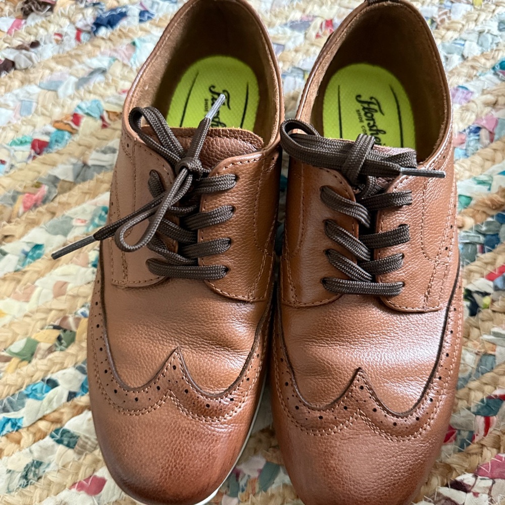 Florsheim Boys Brown Leather Oxford Shoes 6